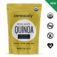 Load image into Gallery viewer, Fully Cooked Organic White Quinoa (2 LB Pouch)