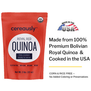 Fully Cooked Organic Red Quinoa (2 LB Pouch)